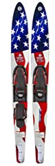 O'Brien Celebrity Combo Water Skis, Flag, 68", used for sale  Delivered anywhere in USA 