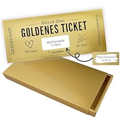 Goldenes ticket personalisiert gebraucht kaufen  Wird an jeden Ort in Deutschland