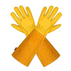 Leather gauntlet gardening for sale  Delivered anywhere in UK