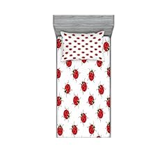 Ambesonne ladybugs fitted for sale  Delivered anywhere in USA 