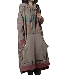 YESNO JFD Women Long Casual Hooded Sweatshirt Dress for sale  Delivered anywhere in USA 