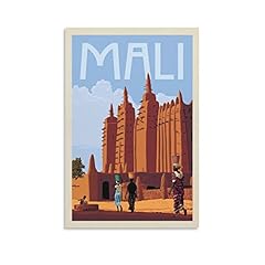 Vintage reiseposter mali gebraucht kaufen  Wird an jeden Ort in Deutschland