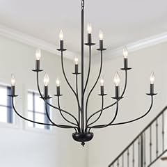 Black chandelier light for sale  Delivered anywhere in USA 