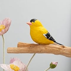 Handmade wooden goldfinch for sale  Delivered anywhere in USA 