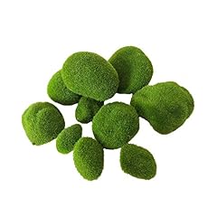 20 Pieces Artificial Moss Rocks Decorative Faux Green for sale  Delivered anywhere in UK