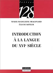 Introduction langue xvie d'occasion  Livré partout en France