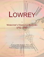 Lowrey webster timeline for sale  Delivered anywhere in UK