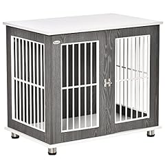 PawHut Dog Crate Wooden Pet Kennel Cage End Table w/ for sale  Delivered anywhere in UK
