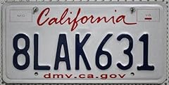 California nummernschild usa gebraucht kaufen  Wird an jeden Ort in Deutschland