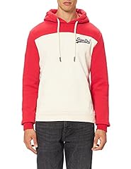 Superdry Men's Vl Ac Colourblock Hood Sweatshirt, Oatmeal, for sale  Delivered anywhere in UK