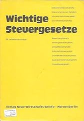 Wichtige steuergesetze gebraucht kaufen  Wird an jeden Ort in Deutschland
