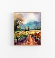 Sonoma country watercolor for sale  Delivered anywhere in USA 