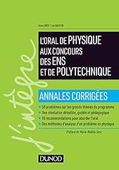 Oral physique concours d'occasion  Livré partout en France