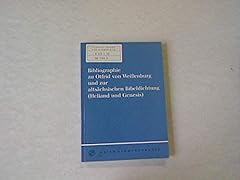 Bibliographie tfrid weissenbur gebraucht kaufen  Wird an jeden Ort in Deutschland