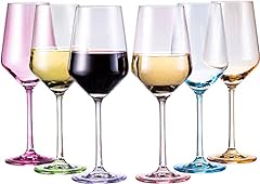 Colored crystal wine for sale  Delivered anywhere in UK