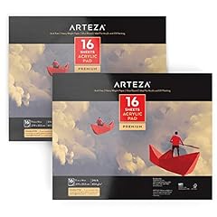 Arteza Acrylic Pad, Pack of 2, 11 x 14 Inches, 16 Sheets, used for sale  Delivered anywhere in Canada