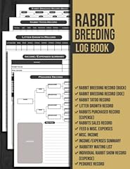 Rabbit breeding log for sale  Delivered anywhere in USA 