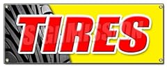 Tires banner sign for sale  Delivered anywhere in USA 