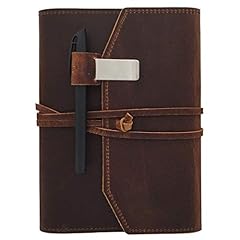 Refillable leather journal for sale  Delivered anywhere in Ireland