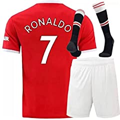 Genu Manchester Ronaldo Red Home 21/22 Soccer Kids for sale  Delivered anywhere in USA 