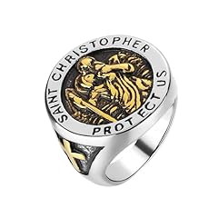 Qkeoisud st.christopher rings for sale  Delivered anywhere in UK