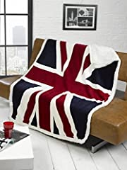 Union jack fleece for sale  Delivered anywhere in UK