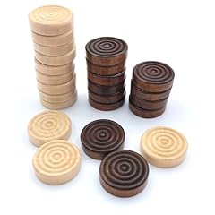 Pcs wooden draughts for sale  Delivered anywhere in UK