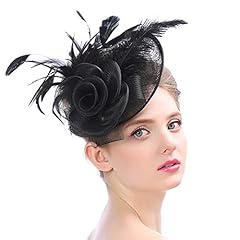 Women feather fascinator for sale  Delivered anywhere in UK