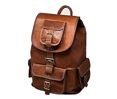 Brown leather backpack for sale  Delivered anywhere in UK