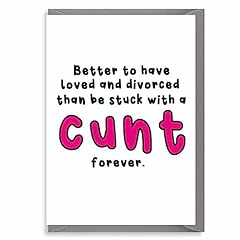 Divorce card funny for sale  Delivered anywhere in UK