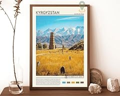 Kyrgyzstan print kyrgyzstan for sale  Delivered anywhere in USA 
