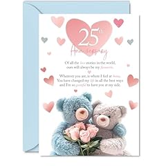 25th anniversary card for sale  Delivered anywhere in UK