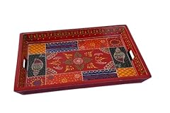 Wooden decorated tray for sale  Delivered anywhere in USA 