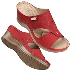 Shibever red sandals for sale  Delivered anywhere in USA 