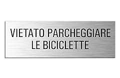 Targa autoadesivo alluminio usato  Spedito ovunque in Italia 