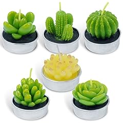 Cactus tealight candles for sale  Delivered anywhere in UK