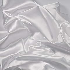 Charmeuse satin white for sale  Delivered anywhere in USA 