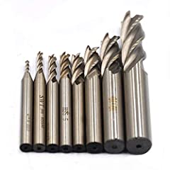 8pcs end mill for sale  Delivered anywhere in Ireland