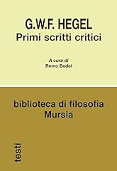 Primi scritti critici usato  Spedito ovunque in Italia 