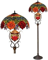 Lampada terra tiffany usato  Spedito ovunque in Italia 