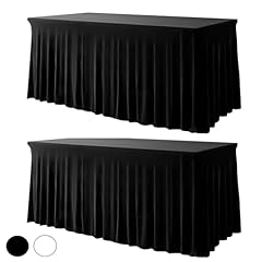 Black table skirts for sale  Delivered anywhere in USA 