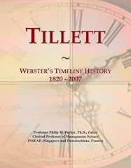 Tillett webster timeline for sale  Delivered anywhere in UK