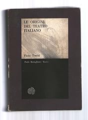 Origini del teatro usato  Spedito ovunque in Italia 
