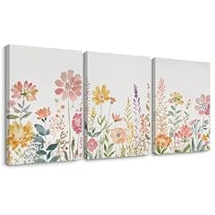 Watercolor wildflower wall for sale  Delivered anywhere in USA 