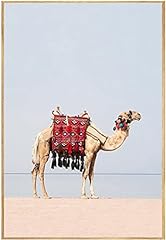 Desert Animal Camel Canvas Prints And Poster Camel Boho Nursery Wall Art Painting Picture Moroccan Modern Home Decor Framed-20x28inch for sale  Delivered anywhere in Canada