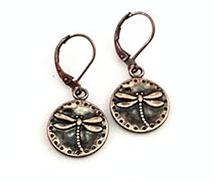 Antiqued copper dragonfly for sale  Delivered anywhere in USA 