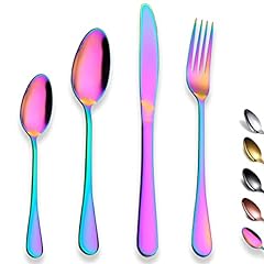 Rainbow cutlery set for sale  Delivered anywhere in UK