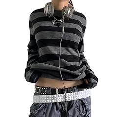 Women y2k striped for sale  Delivered anywhere in UK