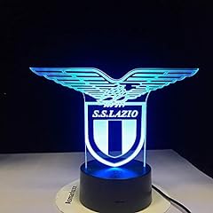 Ss Lazio Italian Club Lampada a LED a luce notturna 3D Touch Sensor 7 Lampada da tavolo per tavolo da bar da ufficio a colori cambianti per ufficio usato  Spedito ovunque in Italia 