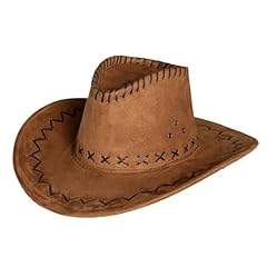 Cappello cowboy marrone usato  Spedito ovunque in Italia 